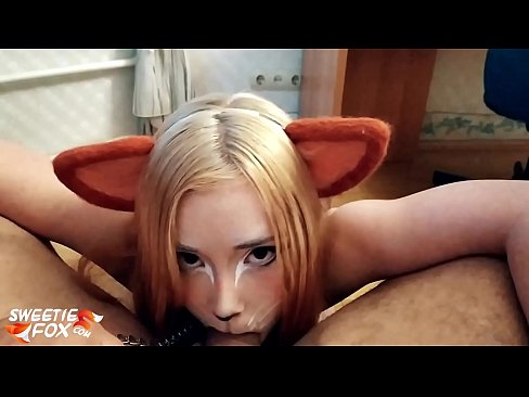 ❤️ Кіцуне ковтає член і кончить в рот Анальне відео на uk.pi-porno.ru ☑